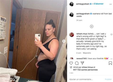 Ashley Graham Maman Nue Et Sexy Le Top Affiche Ses Vergetures Dans Un Selfie Closer