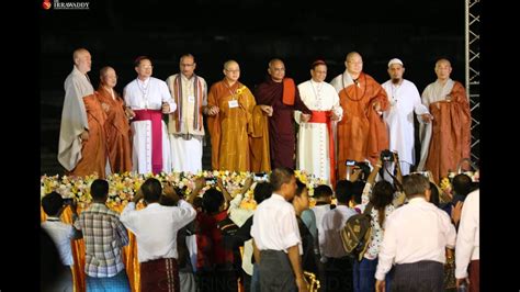 Find myanmar on a map, noting surrounding countries. Inter-Religious Prayer Service at Yangon Myanmar - YouTube