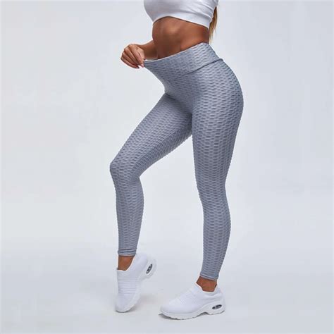 China High Waist Fitness Leggings Womens Running Gym Workout Trousers