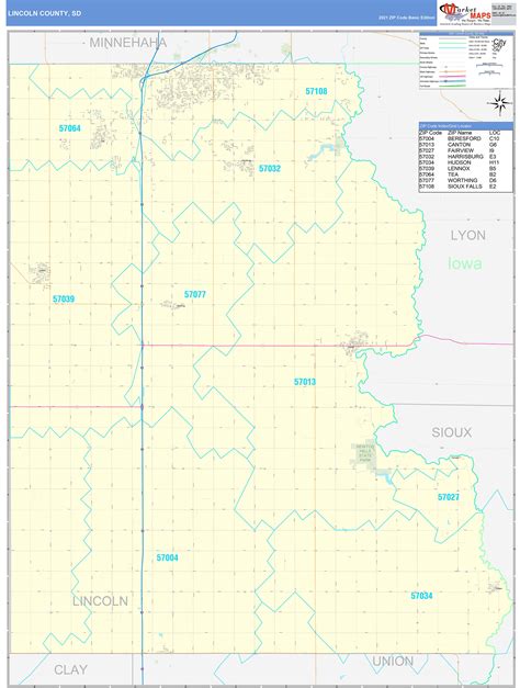 Marshall County Ks Zip Code Wall Map Basic Style By Marketmaps 3f5