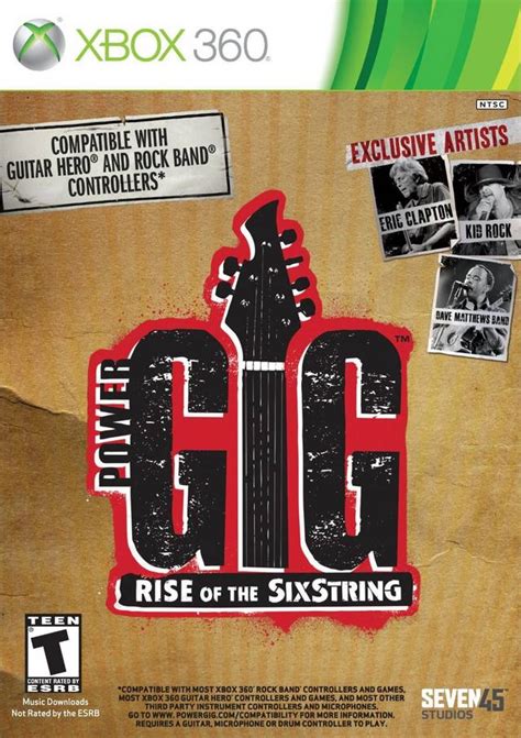 Power Gig Rise Of The Sixstring Boxarts For Microsoft Xbox 360 The Video Games Museum