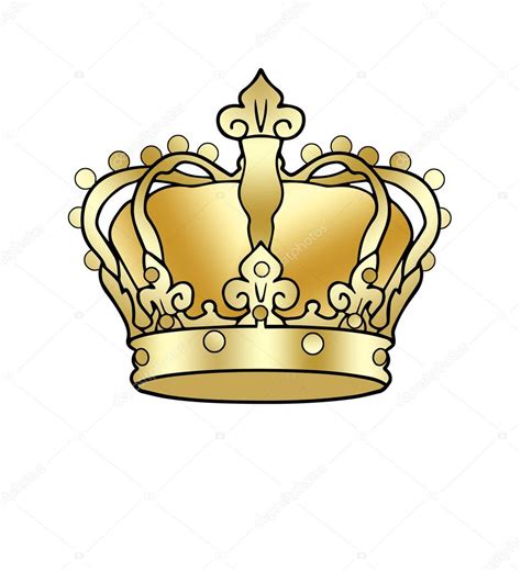 Gold Crown Background Golden Royal Crown Pattern Crown King Stock