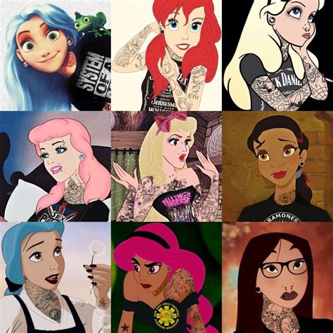 Punk Princesses From Tumblr Disney Princess Fan Art Disney Fan Art Punk Disney Princesses