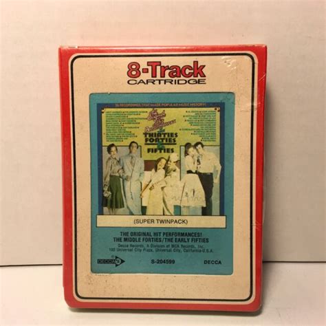 The Original Hits Performance The Thirties Forties And Fifties 8 Track New Ebay