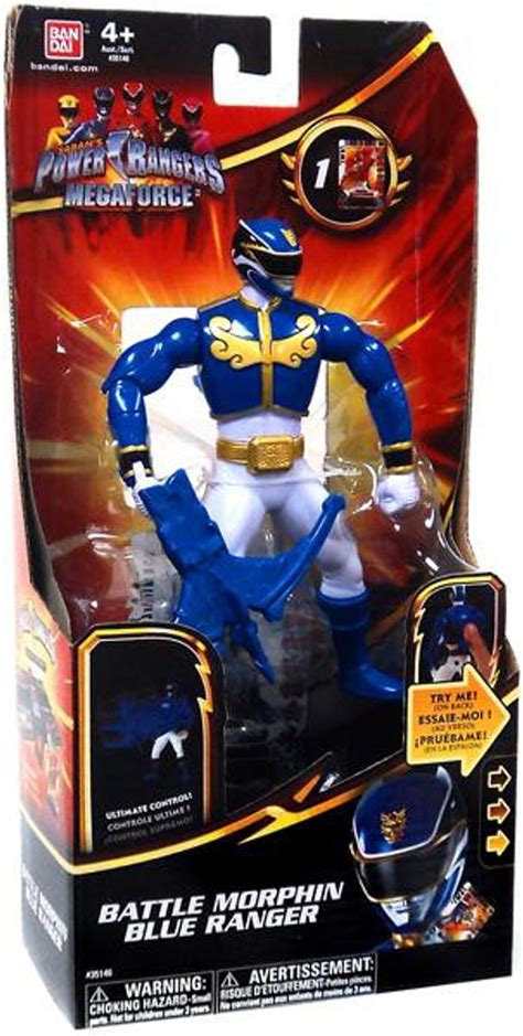 Power Rangers Megaforce Deluxe Battle Morphin Blue Ranger Action Figure