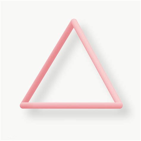 Pastel Pink Triangle Design Social Banner Free Image By