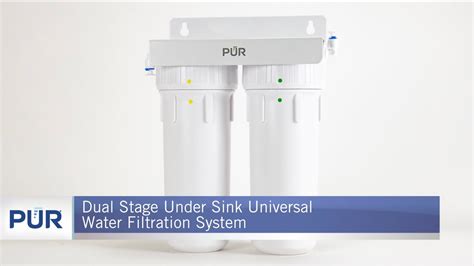 Pur Dual Stage Under Sink Universal Water Filtration System Youtube