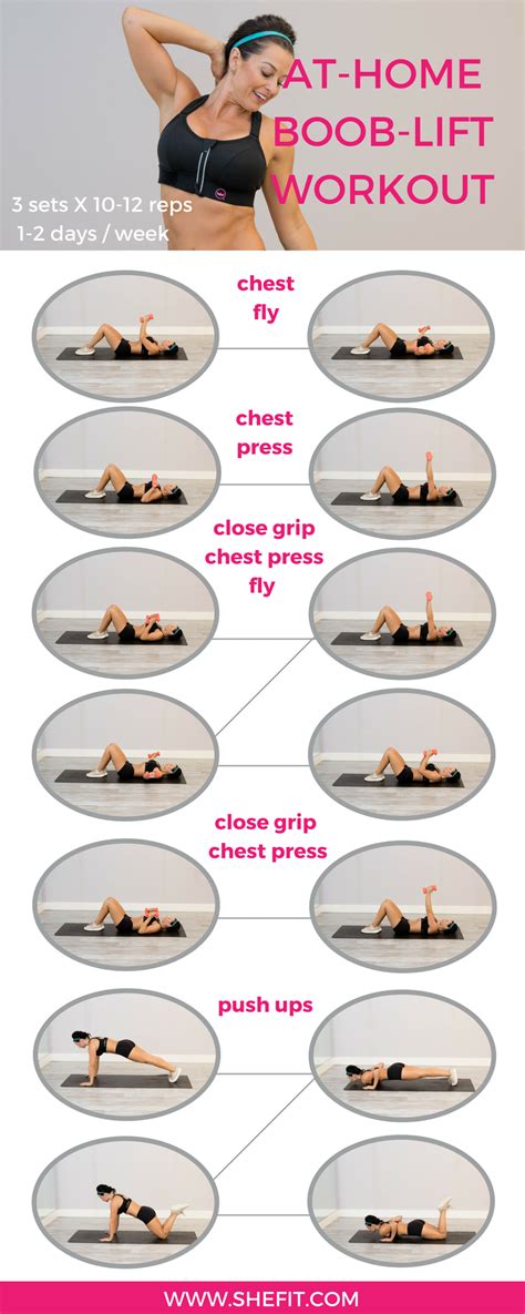 At Home Chest Workout For Women In 2020 Chest Workout Women Chest