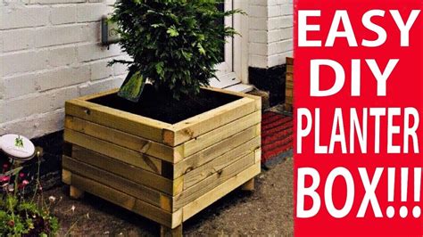 How To Build A Wood Box Planter Builders Villa