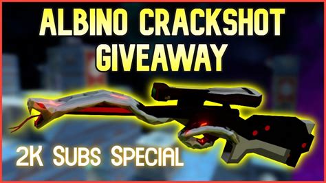Albino Crackshot Giveaway 2K Subs Special Shell Shockers YouTube