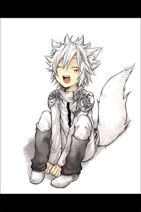 Cute Wolf Byakuran Anime Neko Anime Fox Boy Anime Chibi