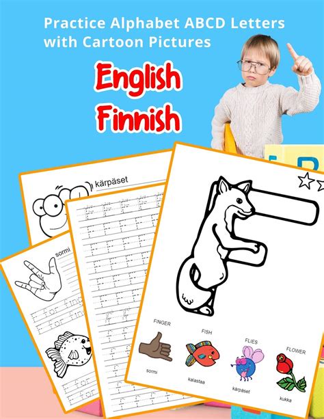 Buy English Finnish Practice Alphabet Abcd Letters With Cartoon