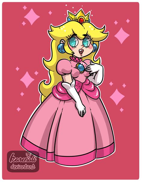 Artstation Princess Peach Cartoon Style
