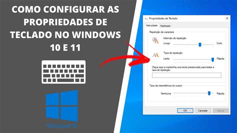 Como Configurar As Propriedades Do Teclado No Windows 10 Ou 11