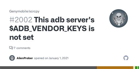 This Adb Server S ADB VENDOR KEYS Is Not Set Issue 2002