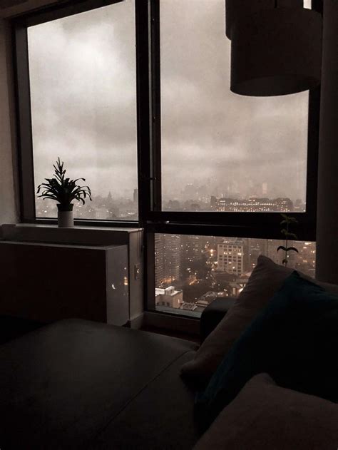 Cozy Room To Watch The Rain Fall Apartment View Aesthetic Bedroom