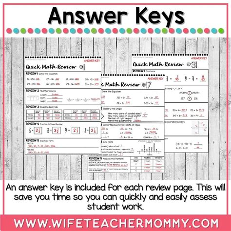 Teacher Approved Weekly Math Review 5th Grade