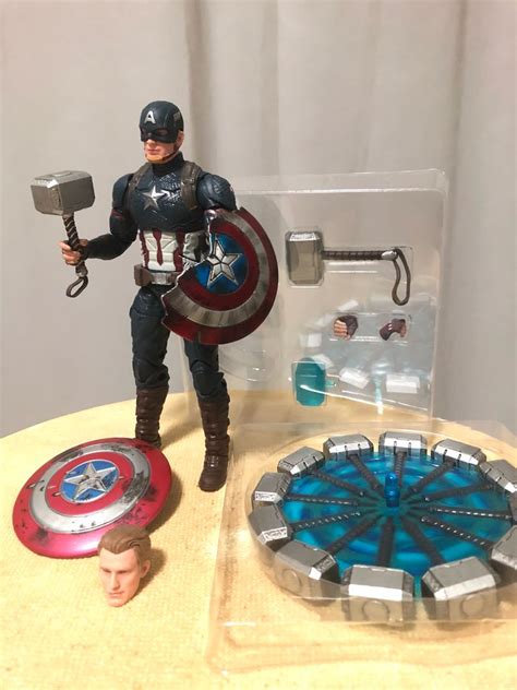 Marvel Legends Worthy Captain America With Nota Add On Pack Avengers