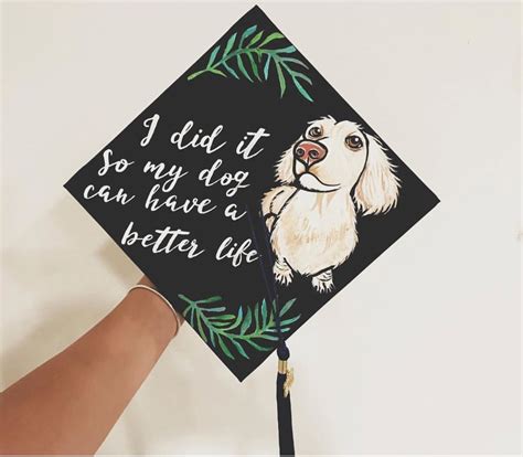 I Did It So My Dog Can Have A Better Life Weiner Dog Graduation Cap