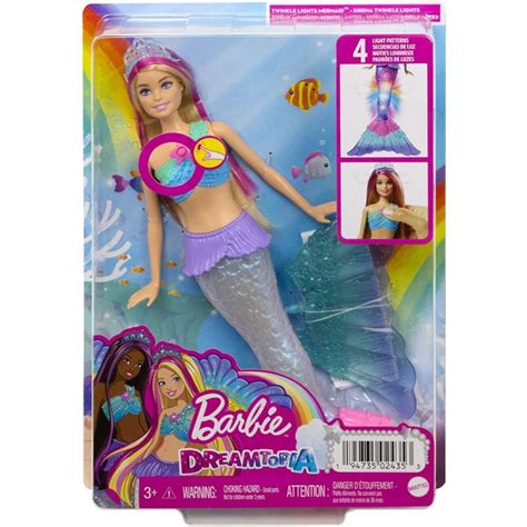 Papusa Barbie Dreamtopia Sirena Cu Lumini Noriel