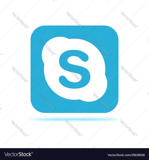 Skype Logo Icon Royalty Free Vector Image Vectorstock