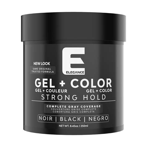 Strengthening styling gel with jamaican black castor oil. Hair Styling Gel plus Color - Black - Elegance | CosmoProf