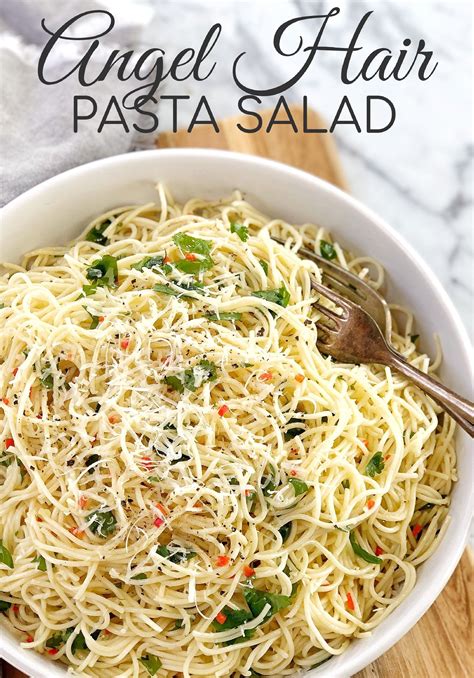 Easy Spaghetti Salad Cold Pasta Salad Recipes Angel Hair Pasta Salad
