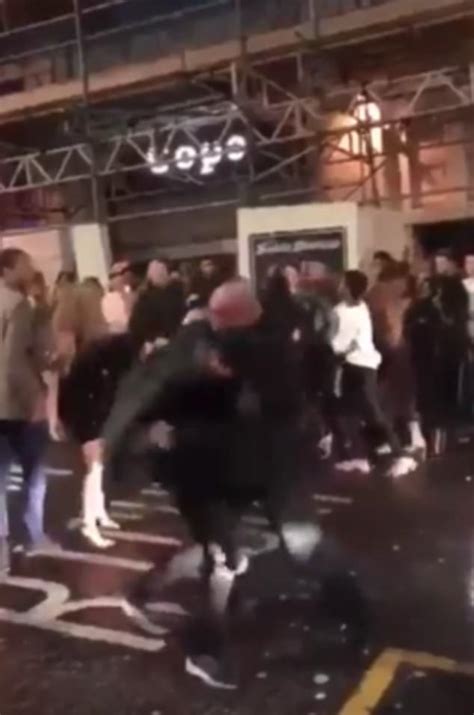 Bouncer Knocks Two Revellers Out With Single Punches Daily Mail Online
