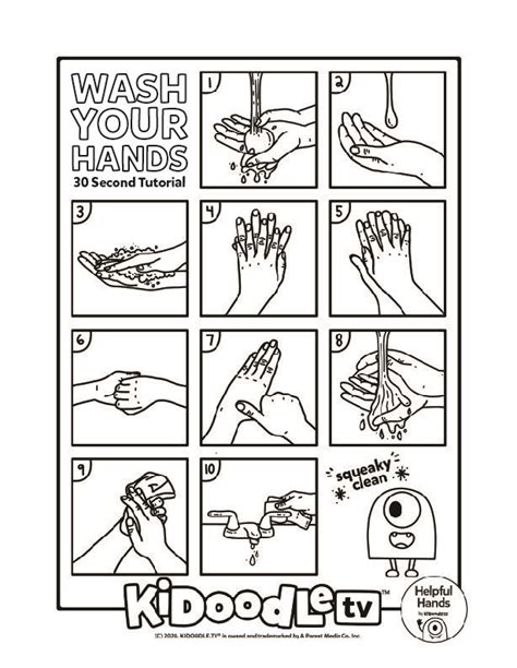 Printable Hand Washing Activity Sheets