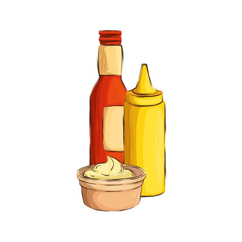 Set Of Delicious Sauces Isolated Icon 1921412 Vector Art At Vecteezy