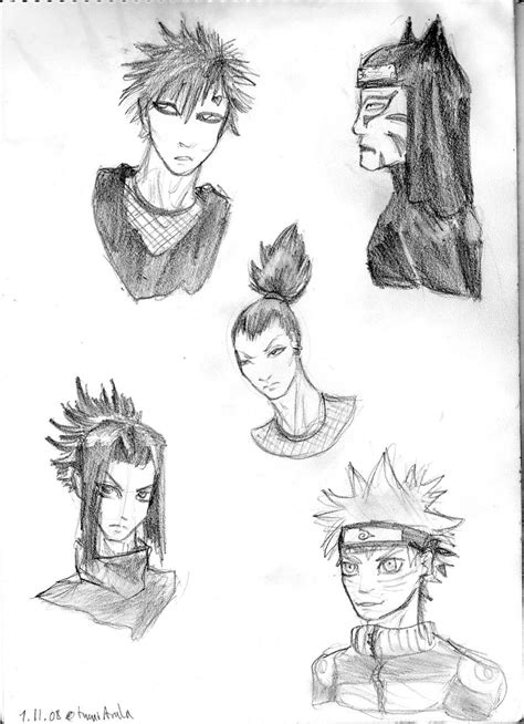 Naruto Characters Doodle By Thetwistedone On Deviantart