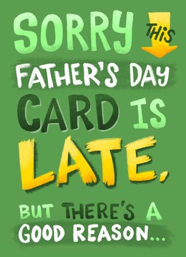 Father S Day Cards Belated Funny Cards Free Postage Included