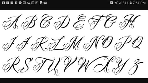 Tattoo Fonts Capital Letters