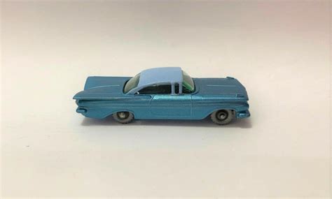 Vintage Lesney Matchbox 57b Chevy Impala Rare Light Blue Base Silver
