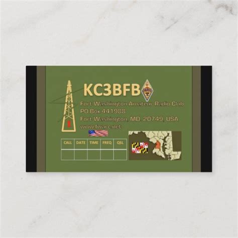 Ham Radio Business Cards And Profile Cards Zazzle Ca