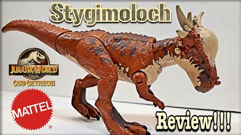 Mattel Jurassic World Camp Cretaceous Stygimoloch Review Savage Strike Youtube