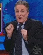 Clapping Excited Jon Stewart The Daily Show Funny Gif Gifposter