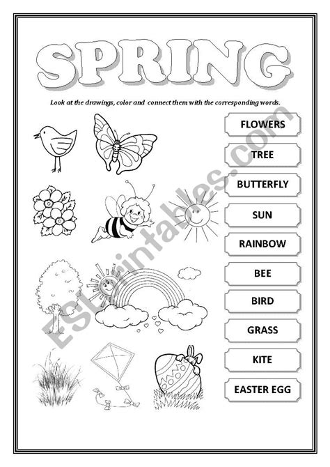 Spring Esl Worksheet By Mara69
