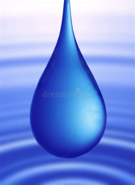 Water Drop With Rippled Stock Image Image Of Drop Vertical 40854401