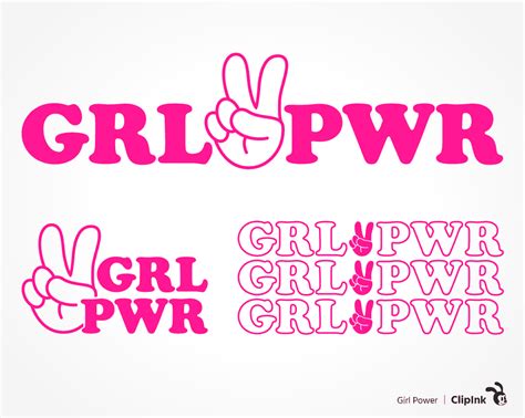 Girl Power Grl Pwr Hand Gesture Svg Png Eps Dxf Pdf Clipink