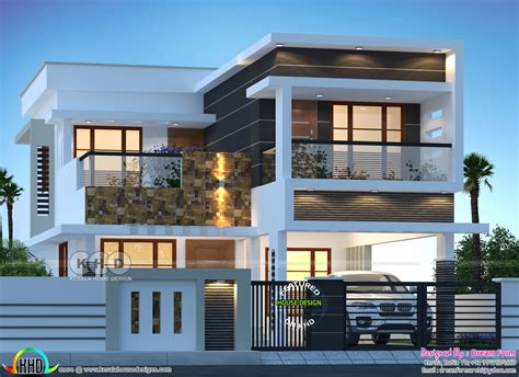 200 Sq M 3 Bhk Modern House Plan Philippines House Design Kerala