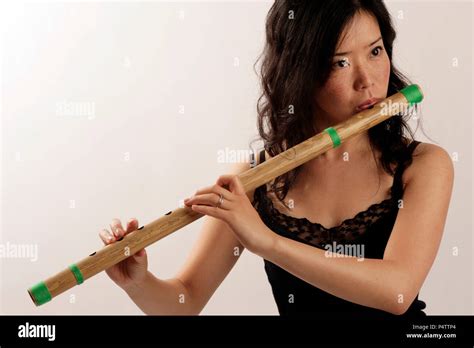 Indian Bamboo Flute Stock Photo Alamy