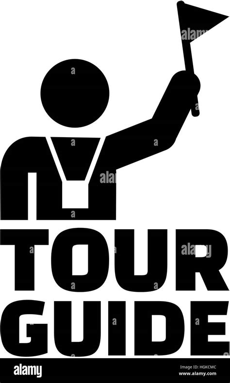 Tour guide pictogram Stock Photo - Alamy