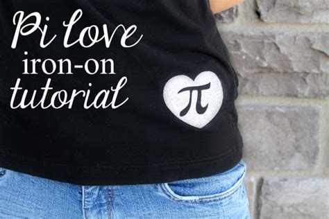 Nerd Craft For Pi Day How To Make A Glitter Iron On Shirt
