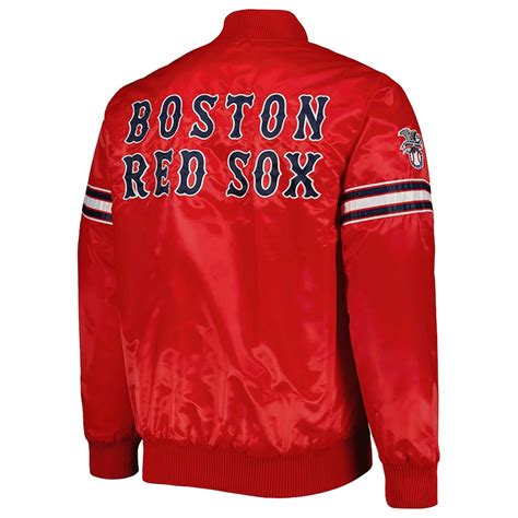 Satin Starter Pick And Roll Boston Red Sox Red Jacket Jackets Masters