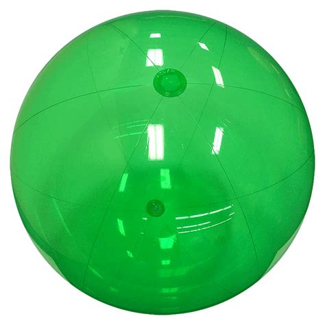 Largest Selection Of Beach Balls 48 Inch Translucent Green Beach Balls
