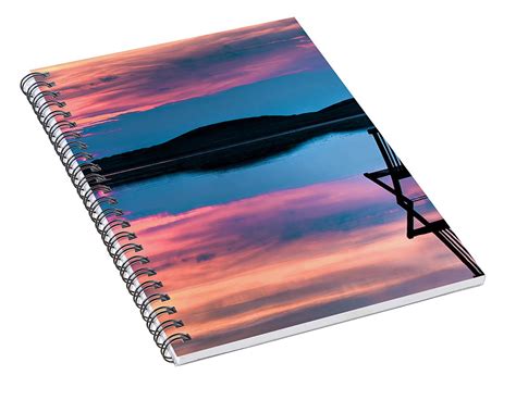 Surreal Sunset Spiral Notebook For Sale By Gert Lavsen