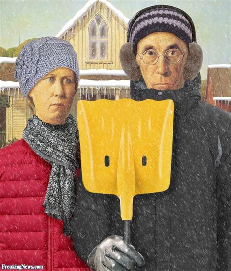 Famous Painting Man And Woman With Pitchfork FrancoWenyu