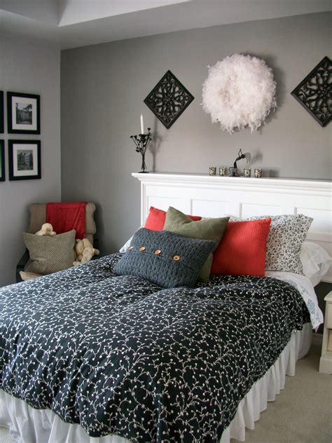 grey  cozy   bedroom
