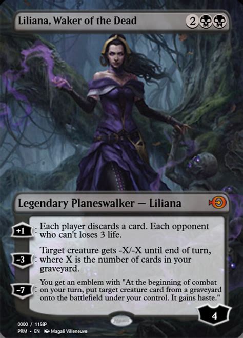 Liliana Waker Of The Dead Magic The Gathering Mtg Cards